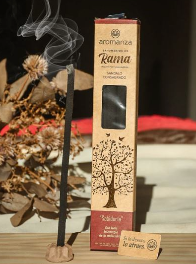 Sahumerio En Rama Sandalo Consagrado - Aromanza